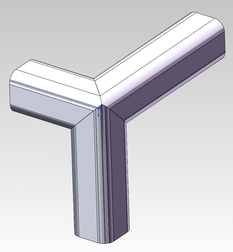 standard closed corner sheet metal solidworks lange